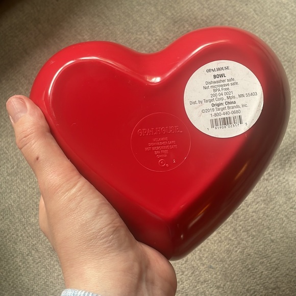 ‘Made with love’ heart shaped bowl - Picture 2 of 2